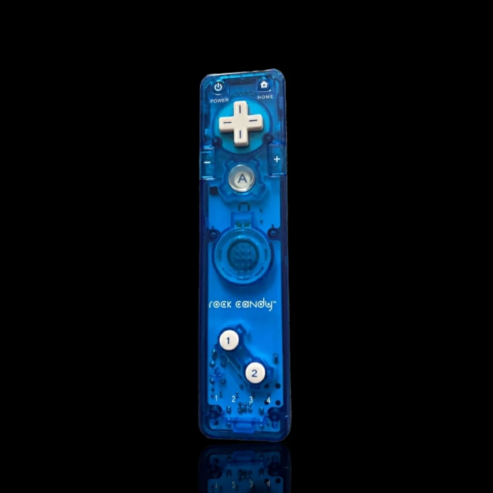 Rock Candy Wii Controller (Blue) w/Nunchuk & Strap